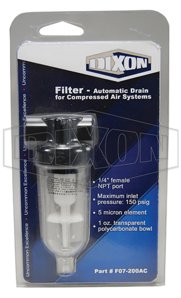 F07 Series 1 FRL's Carded Miniature Filter